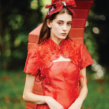 Load image into Gallery viewer, Xi Xi Feather 2pcs Qipao