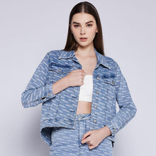 Load image into Gallery viewer, Monogram Denim Jacket
