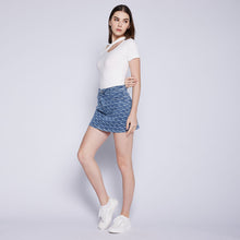 Load image into Gallery viewer, Monogram Denim Skirt