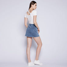 Load image into Gallery viewer, Monogram Denim Skirt