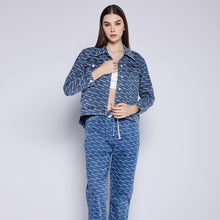 Load image into Gallery viewer, Monogram Denim Jacket