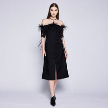Load image into Gallery viewer, Sable Feather Tube Dress