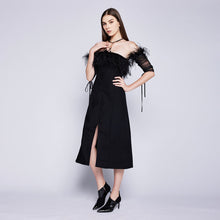 Load image into Gallery viewer, Sable Feather Tube Dress