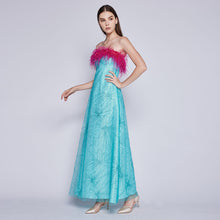 Load image into Gallery viewer, Tash Feather Tube Dress