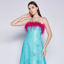 Load image into Gallery viewer, Tash Feather Tube Dress
