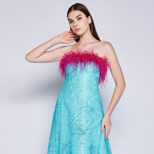Load image into Gallery viewer, Tash Feather Tube Dress
