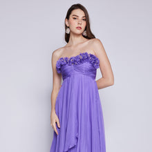 Load image into Gallery viewer, Canse Tube Applique Flower Gown