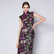 Load image into Gallery viewer, Meng Yao Velvet Maxi Qipao