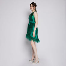 Load image into Gallery viewer, Felicia Feather Dress