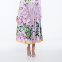 Load image into Gallery viewer, Printed Pleated Skirt