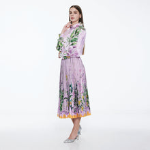 Load image into Gallery viewer, Printed Pleated Skirt