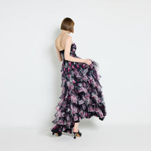 Load image into Gallery viewer, GEMY TULLE FLORAL MAXI TUBE DRESS