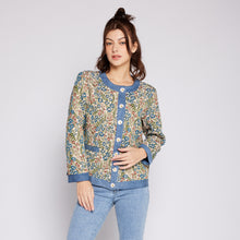 Load image into Gallery viewer, Denim Floral Jacket