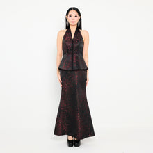 Load image into Gallery viewer, Li Ting Halter Maxi Dress