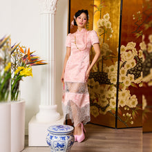 Load image into Gallery viewer, Li Ting Lace Midi Qipao