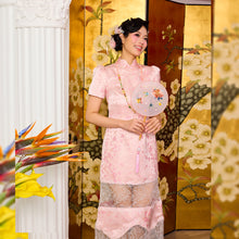 Load image into Gallery viewer, Li Ting Lace Midi Qipao