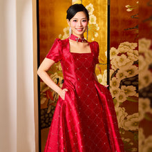 Load image into Gallery viewer, Li Yan Diamante Flare Qipao