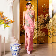 Load image into Gallery viewer, Cai Yun Maxi Dress - With Phoenix Embellishment