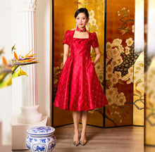 Load image into Gallery viewer, Li Yan Diamante Flare Qipao