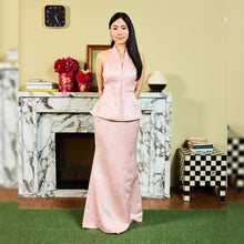 Load image into Gallery viewer, Li Ting Halter Maxi Dress