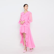 Load image into Gallery viewer, L/SLV RUFFLED TOP