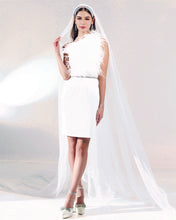 Load image into Gallery viewer, One-Shoulder Feather Dress