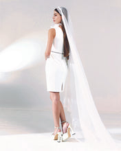 Load image into Gallery viewer, One-Shoulder Feather Dress