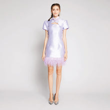 Load image into Gallery viewer, Xi Xi Feather 2pcs Qipao