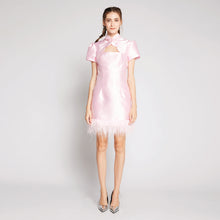 Load image into Gallery viewer, Xi Xi Feather 2pcs Qipao