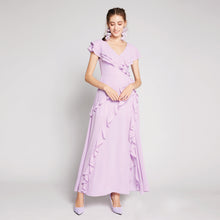 Load image into Gallery viewer, Ruffles Chiffon Maxi Dress