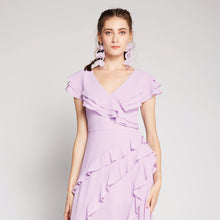 Load image into Gallery viewer, Ruffles Chiffon Maxi Dress