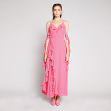 Load image into Gallery viewer, Chiffon Cold-Shoulder Dress