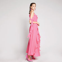 Load image into Gallery viewer, Chiffon Cold-Shoulder Dress