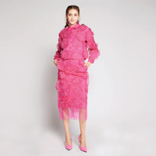 Load image into Gallery viewer, Embroidered Patch Skirt