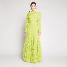 Load image into Gallery viewer, Lilou L/S Tulle Maxi Dress