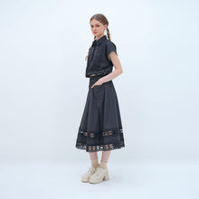 Load image into Gallery viewer, Blouse & Midi Skirt Set