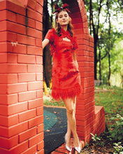Load image into Gallery viewer, Xi Xi Feather 2pcs Qipao