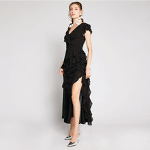 Load image into Gallery viewer, Ruffles Chiffon Maxi Dress