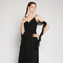 Load image into Gallery viewer, Chiffon Cold-Shoulder Dress