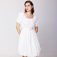 Load image into Gallery viewer, Round Sleeve Dress with Belt