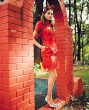 Load image into Gallery viewer, Xi Xi Feather 2pcs Qipao