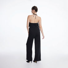 Load image into Gallery viewer, Feathered Halter Jumpsuit