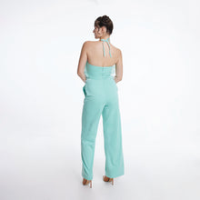 Load image into Gallery viewer, Feathered Halter Jumpsuit