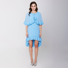 Load image into Gallery viewer, Cape Chiffon Dress