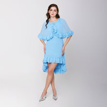 Load image into Gallery viewer, Cape Chiffon Dress