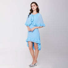 Load image into Gallery viewer, Cape Chiffon Dress