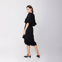 Load image into Gallery viewer, Cape Chiffon Dress