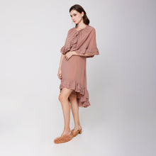 Load image into Gallery viewer, Cape Chiffon Dress