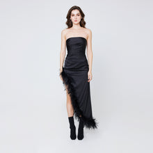 Load image into Gallery viewer, Coryn Feather Tube Gown