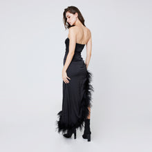 Load image into Gallery viewer, Coryn Feather Tube Gown